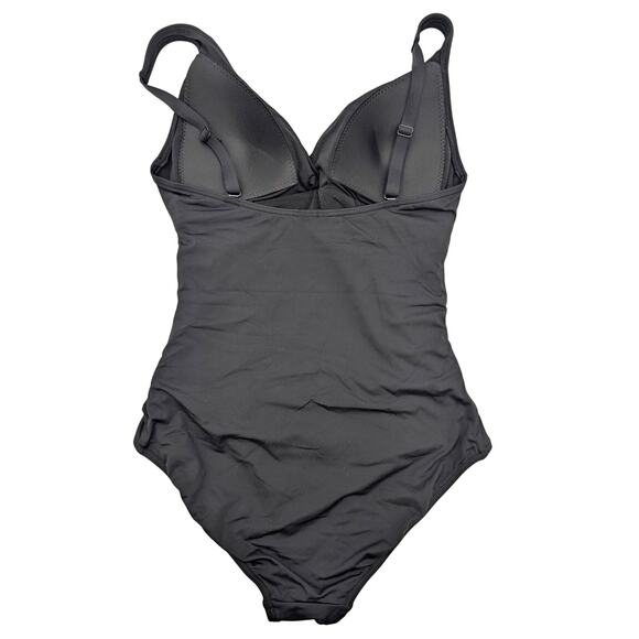 Sea Level Women's Cross Front One Piece Swimsuit Sleeveless Black Size US6 - Picture 4 of 9